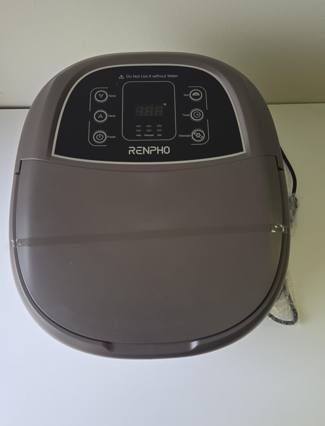 (New Open Box) RENPHO Foot Spa Bath Massager, Motorized Massage, Fast Heating, and Powerful Bubble Jets, Automatic Shiatsu Massaging Rollers, Pedicure for Tired Feet