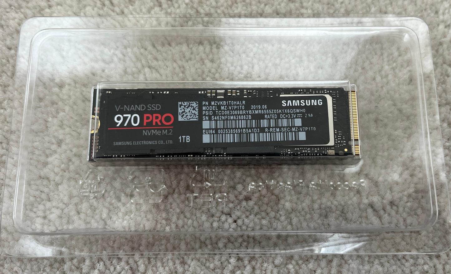 (New No Box) Samsung 970 Pro 1TB NVMe M.2 Internal SSD