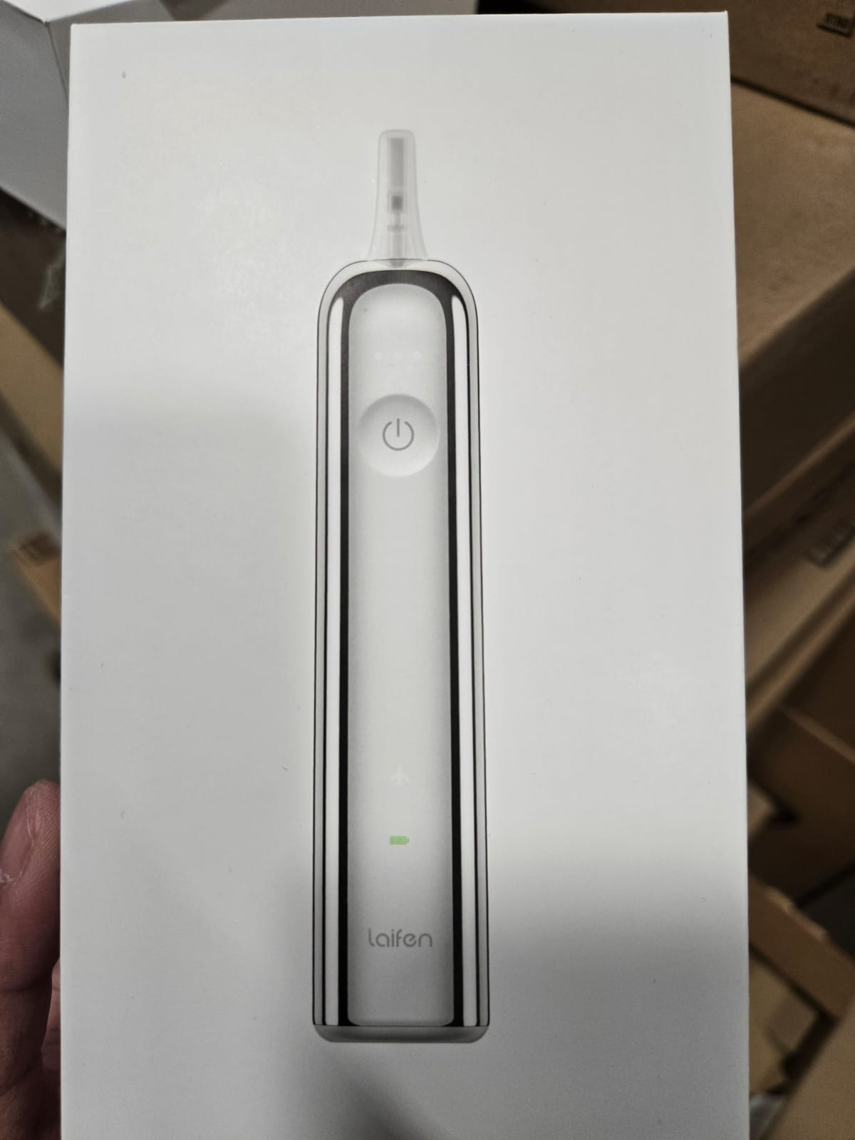 (New Open Box) Laifen Wave Electric Toothbrush, with 3 brush heads (Stainless Steel)