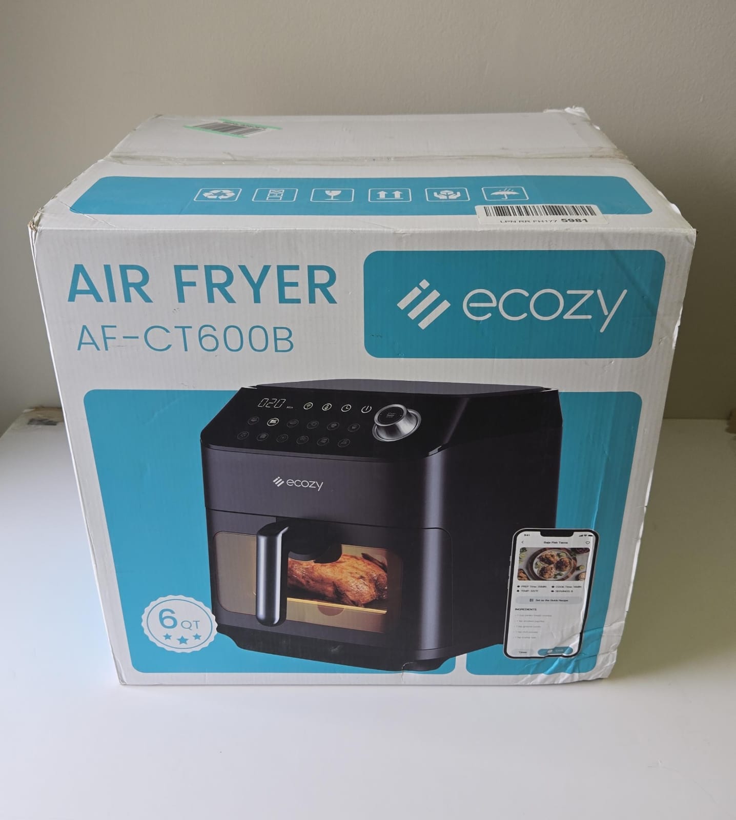 (Excellent) Ecozy AF-CT600B Air Fryer
