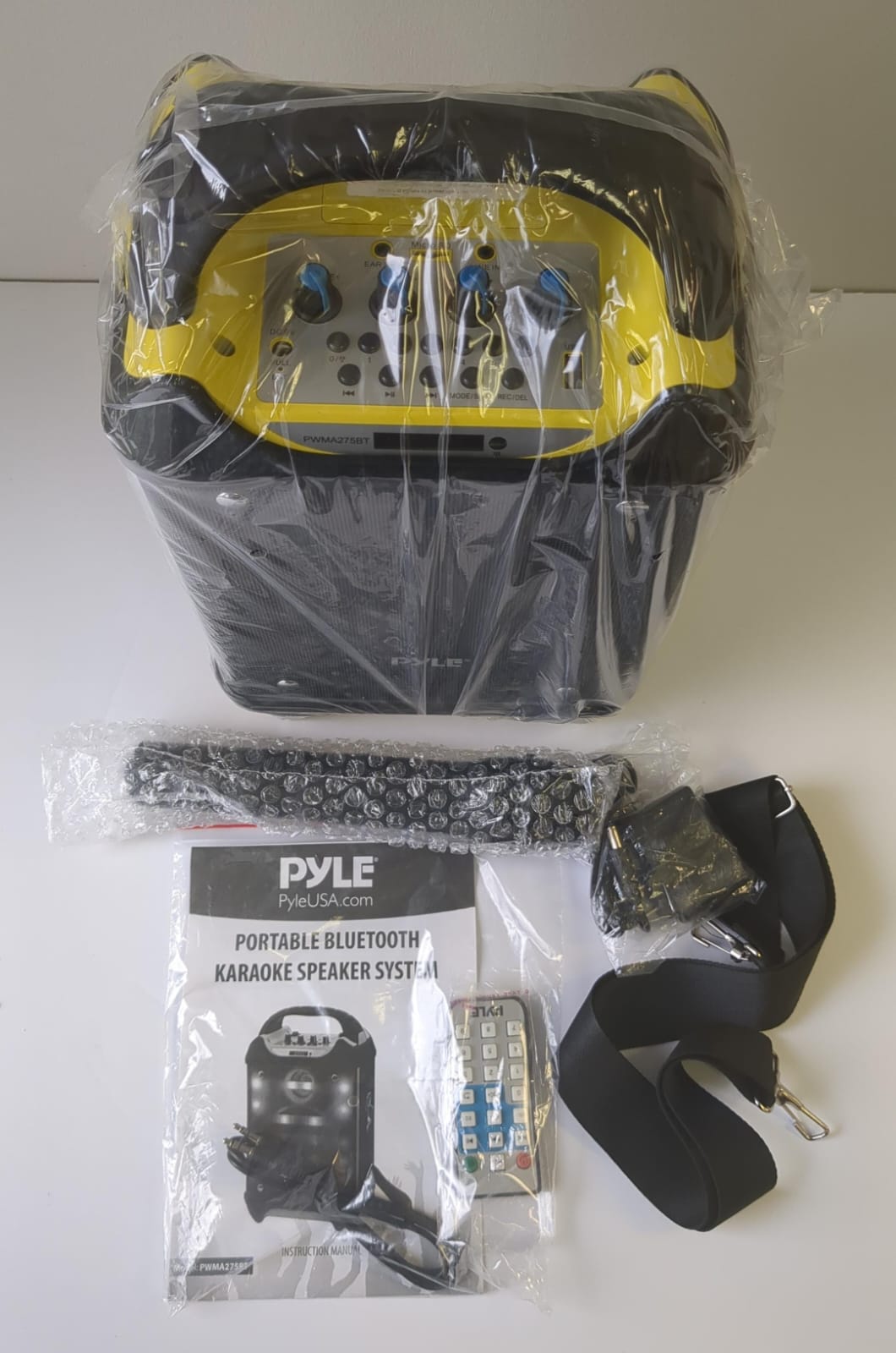 (New Open Box) Pyle Portable Bluetooth Karaoke Speaker System - Audio Recording Function