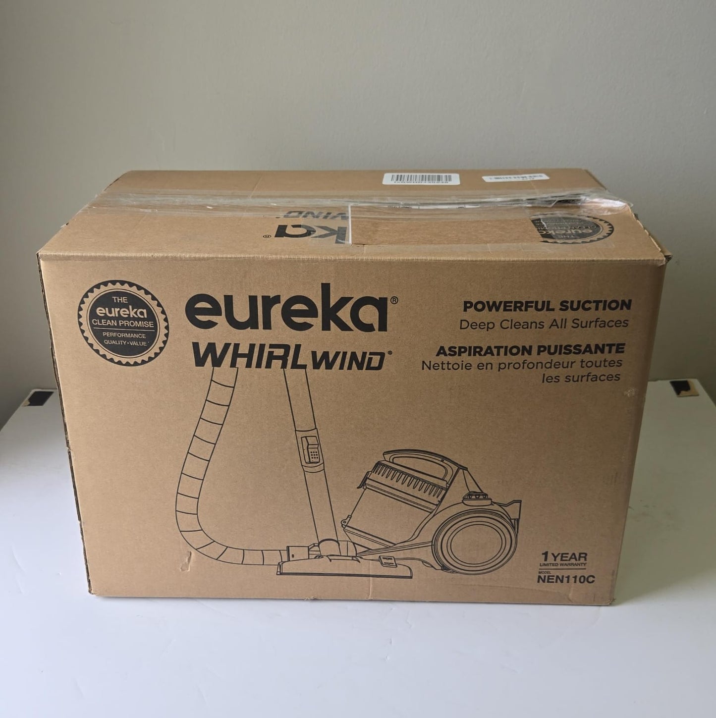 (Excellent) Eureka Whirlwind 2.5L Large Capacity Dust Cup, Bagless Canister Vacuum Cleaner, Blue