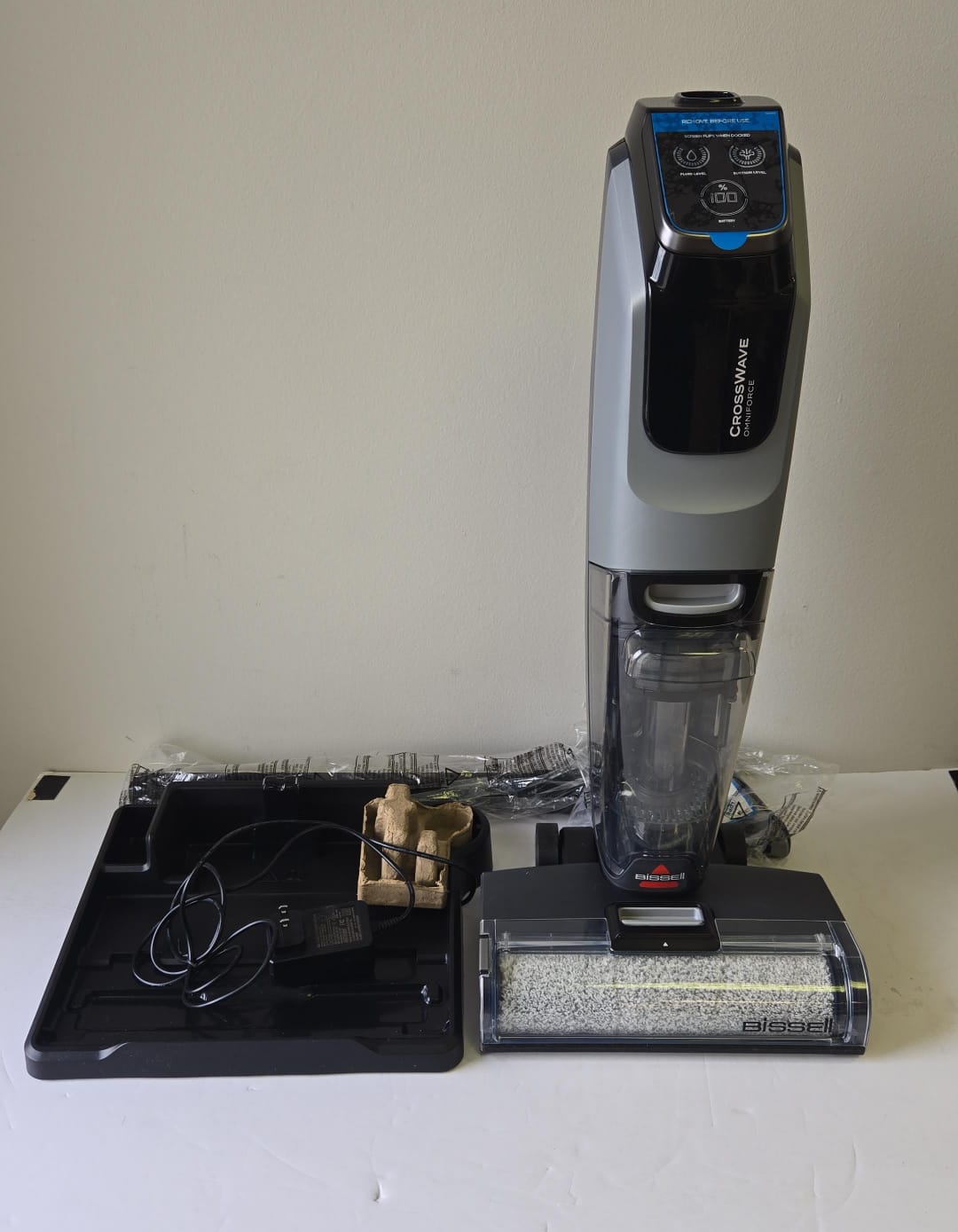 (Excellent) Bissell CrossWave OmniForce Cordless Wet Dry Multi-Surface Hard Floor Cleaner Wet-Dry Vacuum