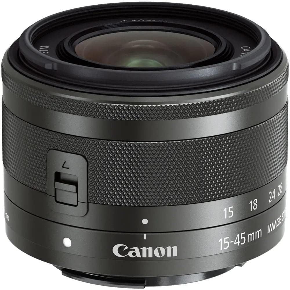 (Excellent) Canon EF-M 15-45mm f/3.5-6.3 Image Stabilization STM Zoom Lens (Black)