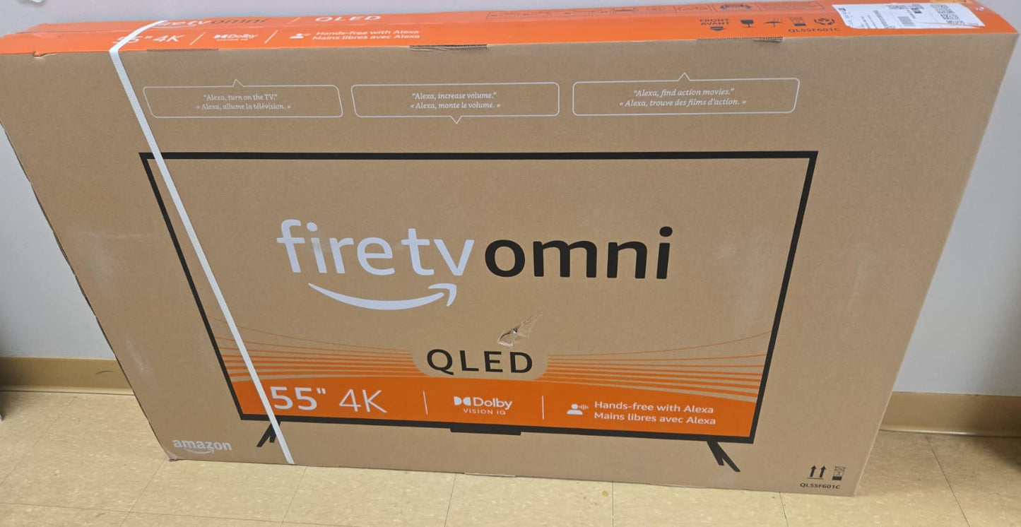 (Brand New Sealed) Amazon Fire TV 55" Omni QLED Series 4K UHD smart TV, Dolby Vision IQ