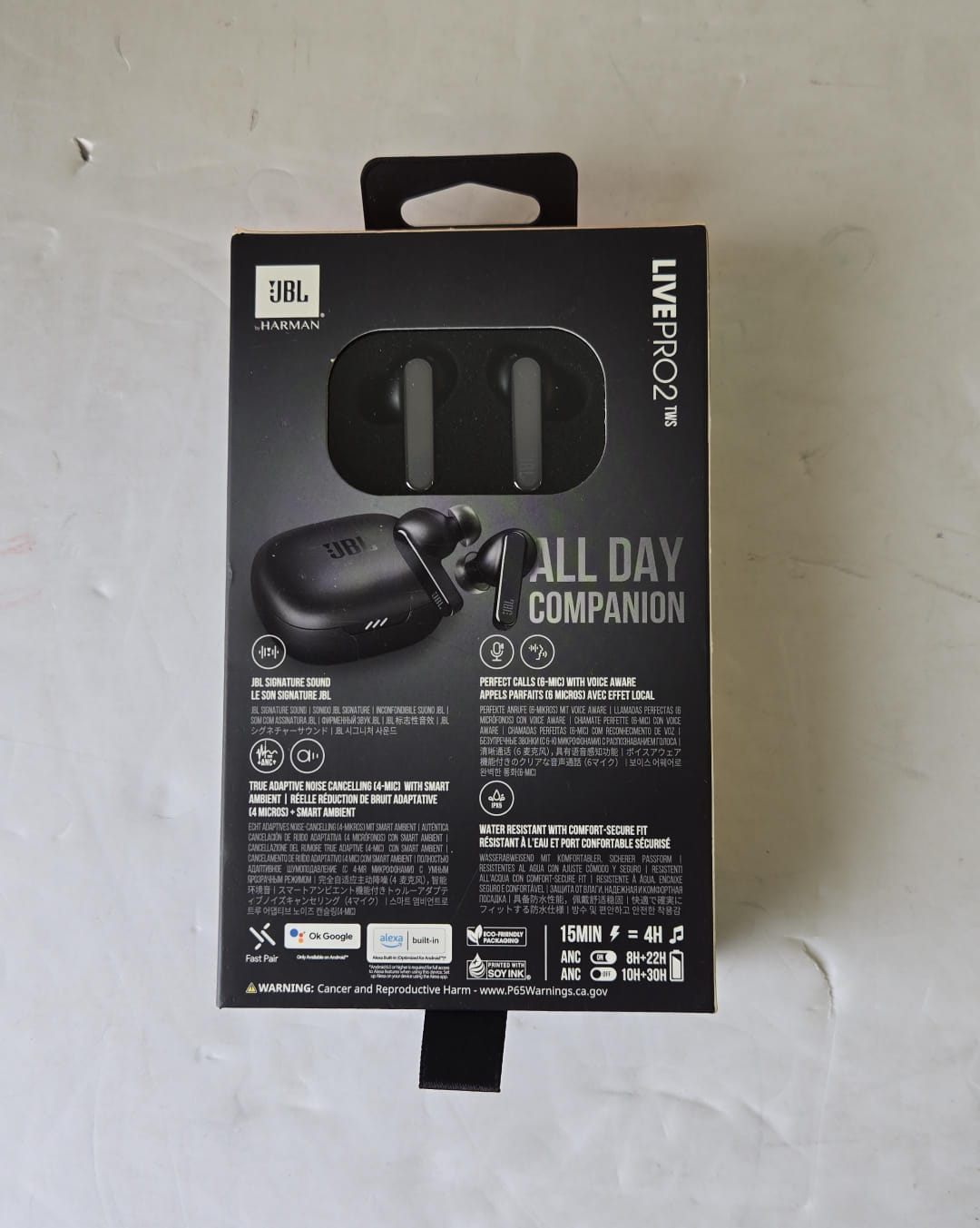 (Brand New) JBL Live Pro TWS 2: 40 Hours of Playtime, True Adaptive Noise Cancelling (Black)