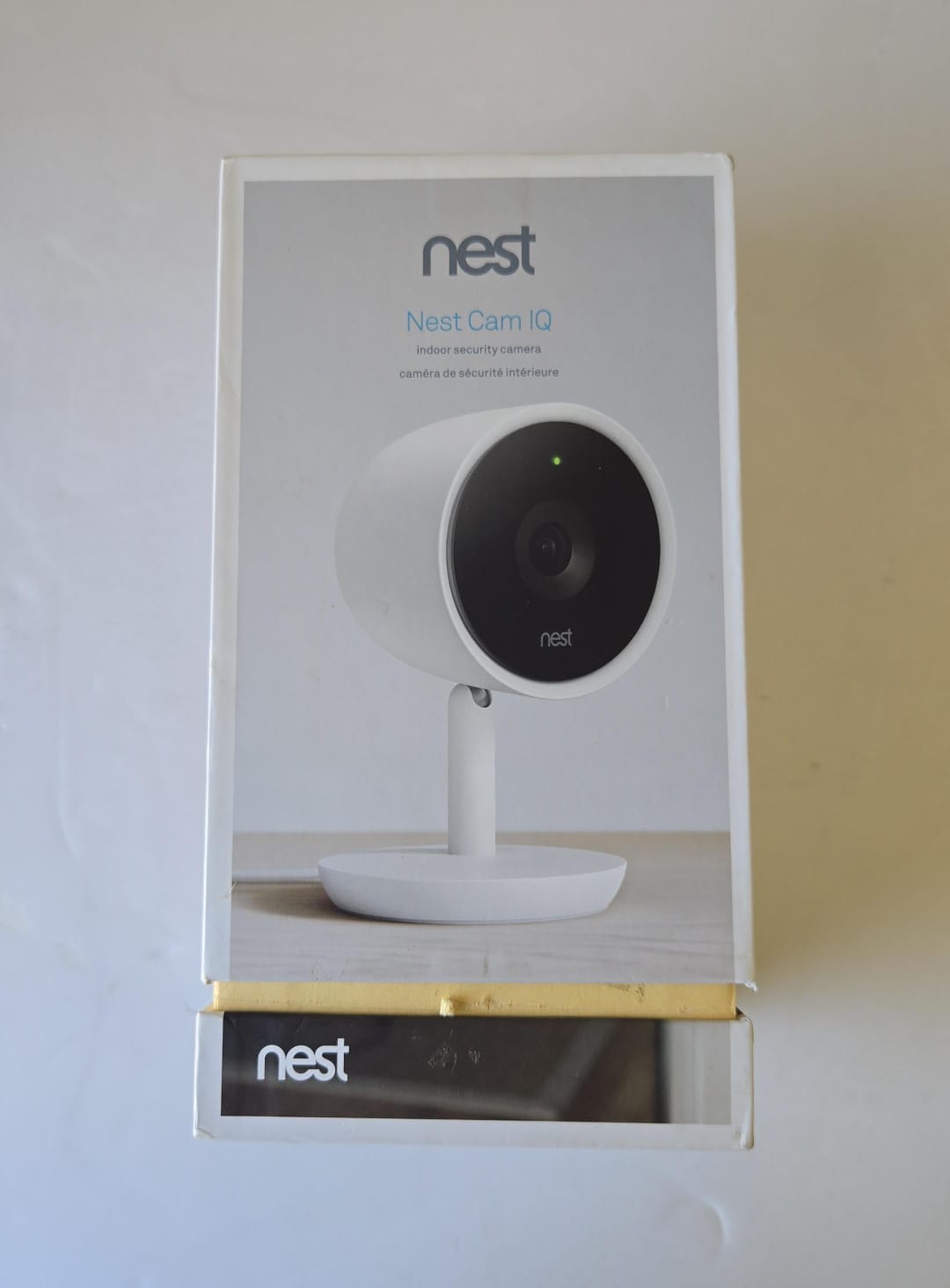 (Excellent) Google Nest Cam IQ Indoor Security Camera - Wi-Fi - 1080p HD - White