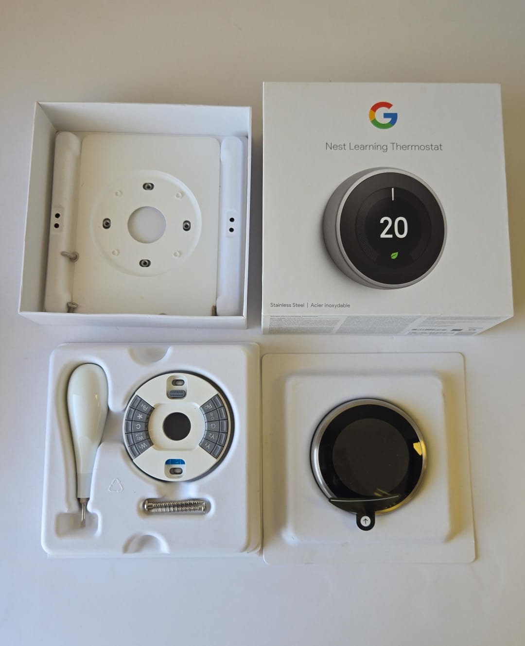 (Excellent) Google nest Learning Thermostat, 3rd Generation - Model A0013