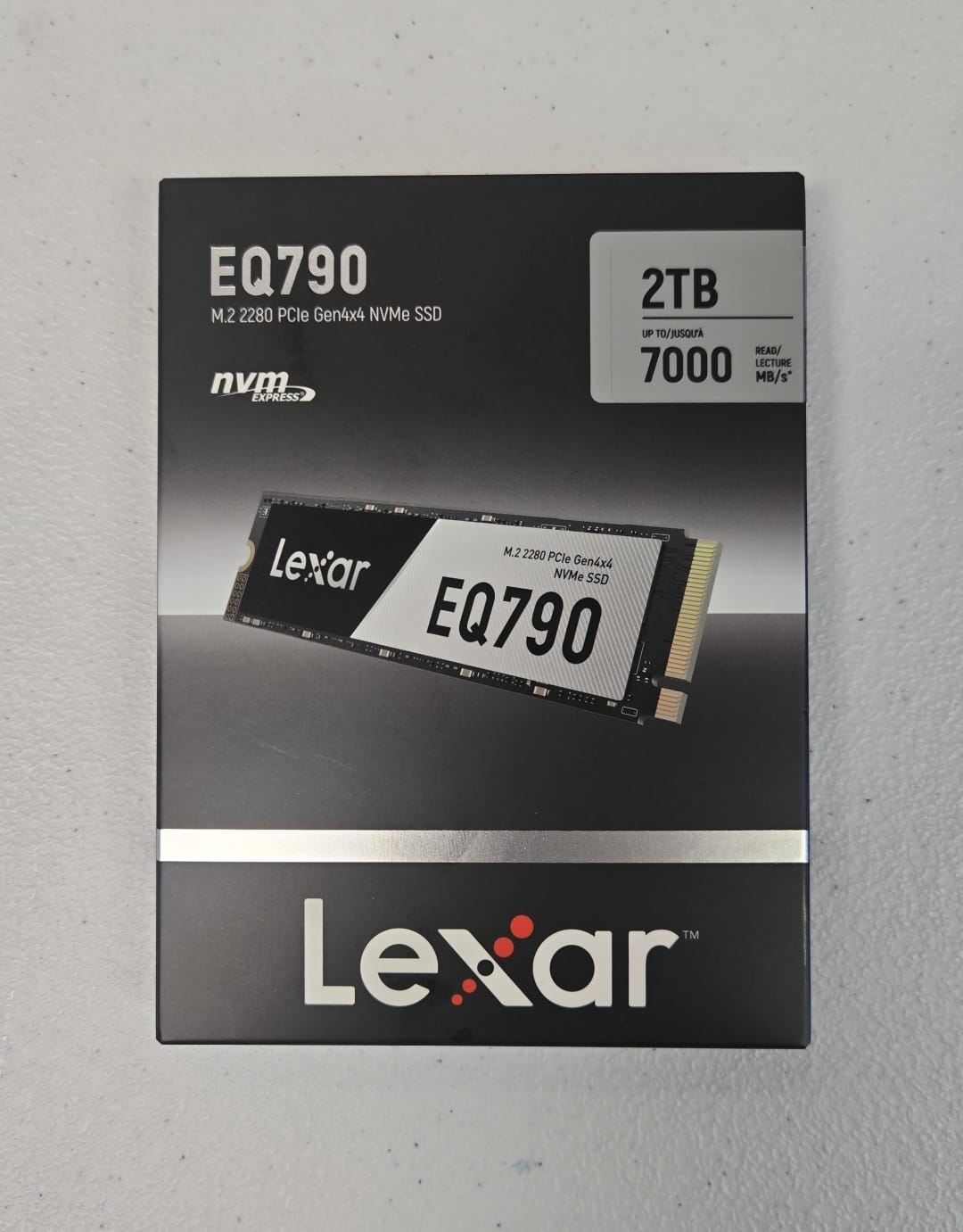 (Brand New) Lexar EQ790 2TB SSD M.2 2280 PCIe Gen4x4 NVMe 1.4, Blazing Speeds Up to 7000MB/s