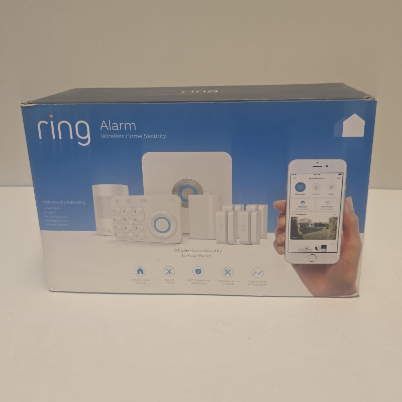(New Open Box) Ring Alarm 8-Piece Kit, (1st Gen) home security system