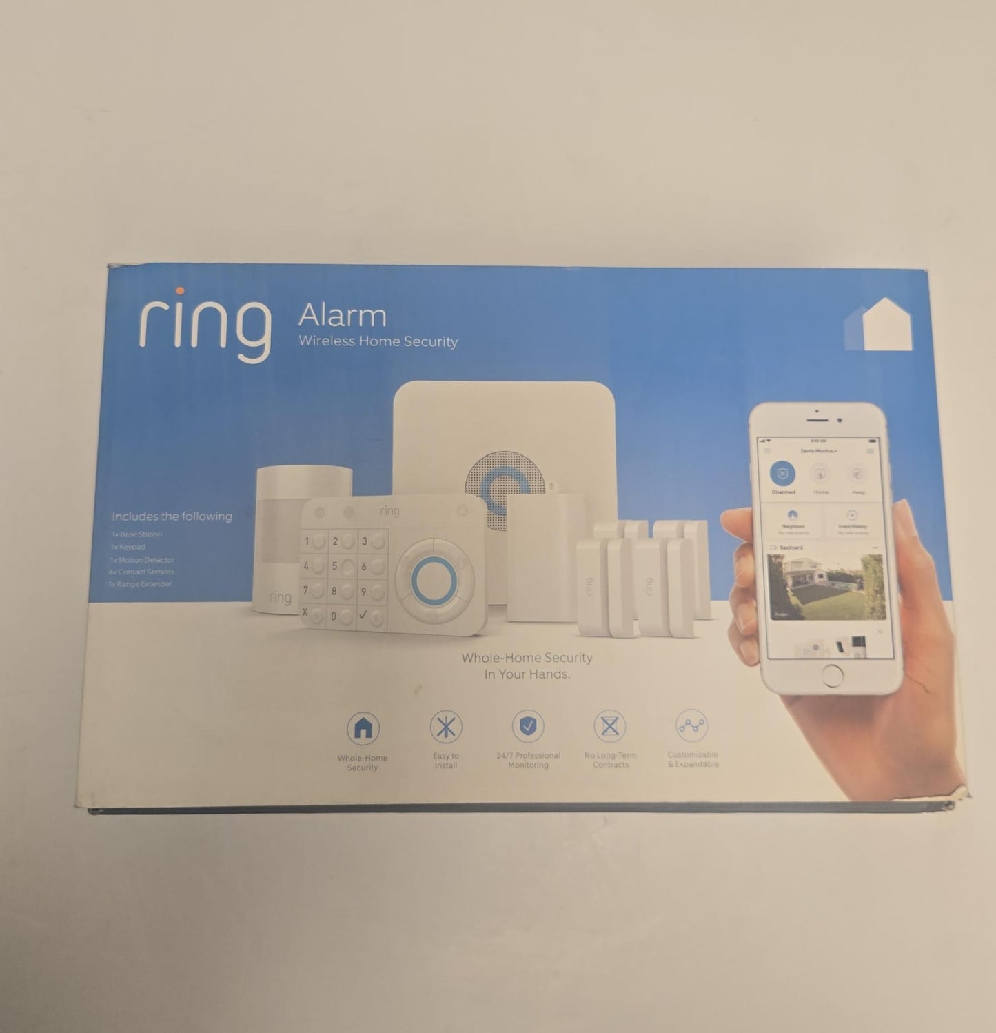 (New Open Box) Ring Alarm 8-Piece Kit, (1st Gen) home security system