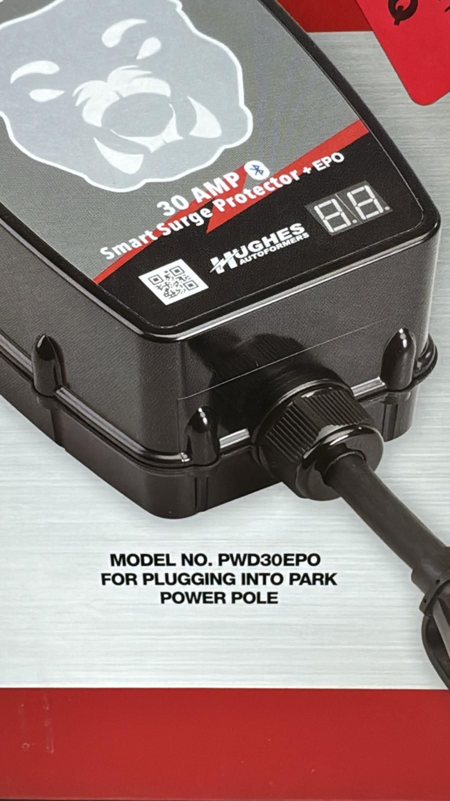 (New Open Box) Hughes Auto PWD30-EPO 30 AMP SURGE PROTECTOR WITH EPO