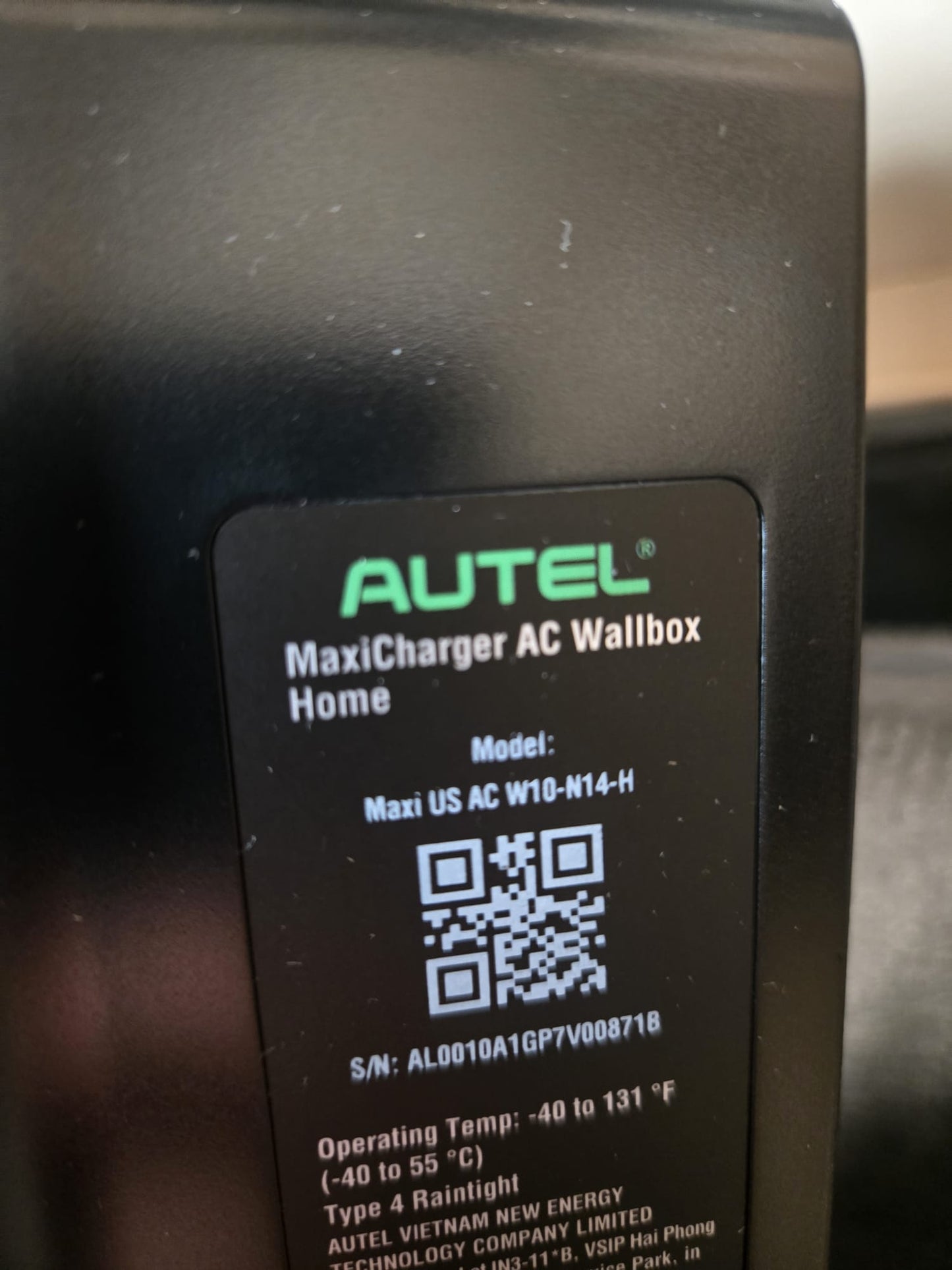 (New Open Box) Autel MaxiCharger Home EV Charger Maxi US AC W10 N14-H | Level 2 • 40A • NEMA 14-50 Plug