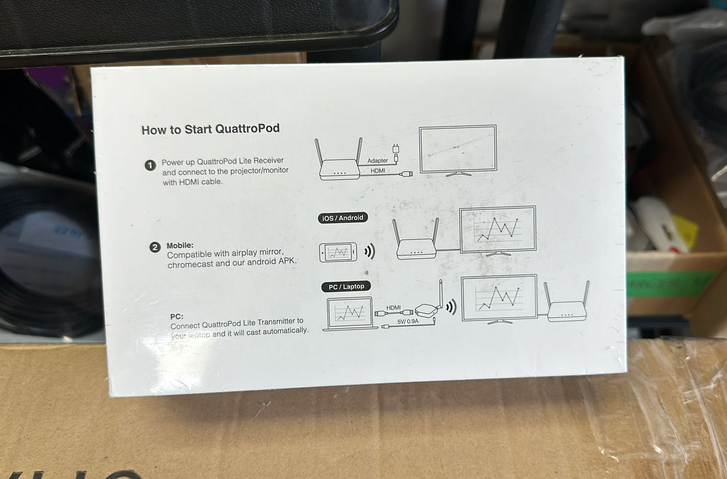QuattroPod Lite LR01 5G WiFi HDMI Receiver & Transmitter