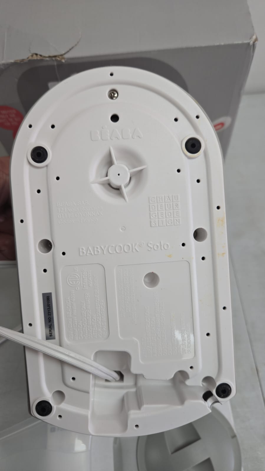 (Fair) BEABA Babycook Solo 4 in 1 Baby Food Maker Baby Food Processor Baby Food Blender, Baby Food Steamer, Dishwasher Safe, Large 4.5 Cup Capacity (Charcoal)