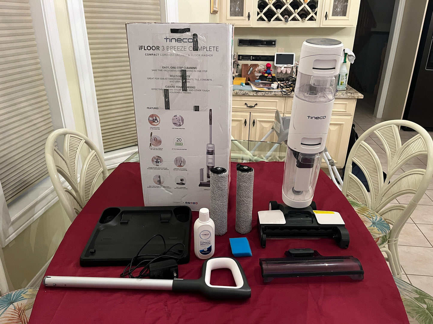 Tineco iFLOOR 3 Breeze Complete Wet Dry Vacuum Cordless Floor Cleaner and Mop One-Step Cleaning