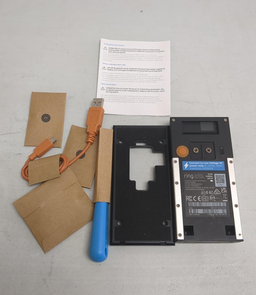 Used (good) - Ring Video Doorbell 2 with HD Video, Motion Activated Alerts, Easy Installation (2017)