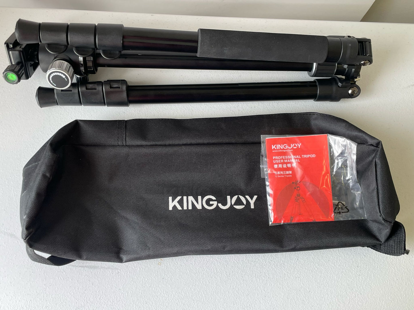 (Brand New) Kingjoy G555 4-Section Travel Tripod Detachable Monopod with Panoramic Ball