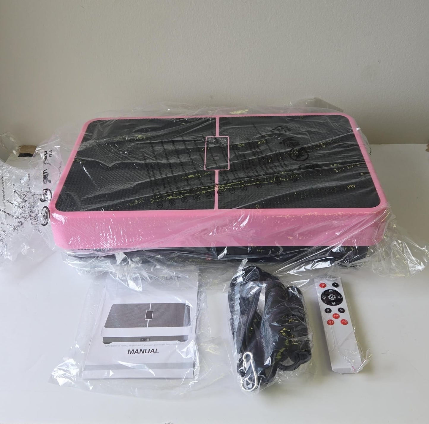 (New Open Box) Vibration Plate Exercise Machine - 400LBS Capacity Vibration Plate for Lymphatic Drainage & Weight Loss with 99 Speed Levels, Whole Body Waver Vibration Plate for Home Fitness