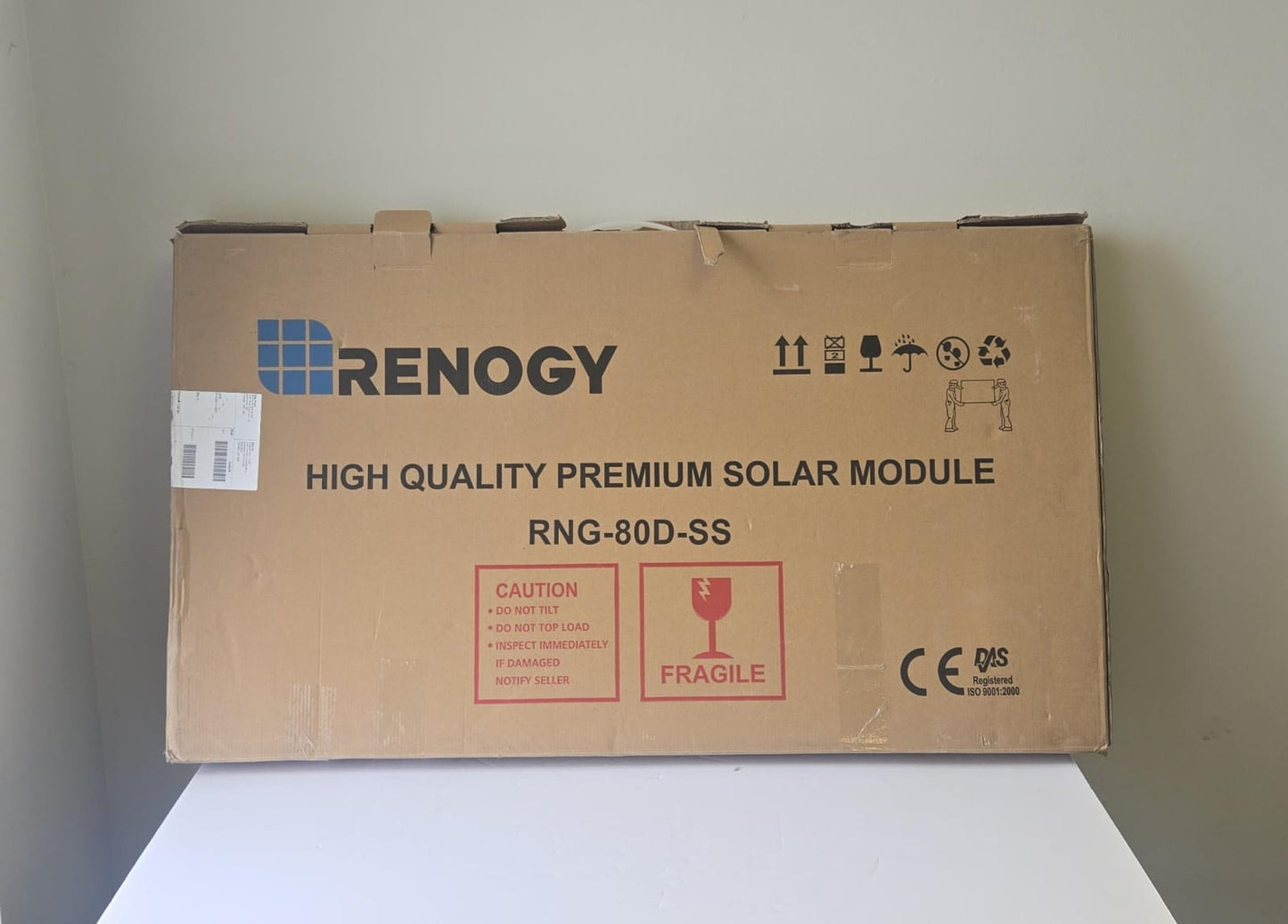 (New Open Box) Renogy 80 Watt 12 Volt Monocrystalline Solar Panel