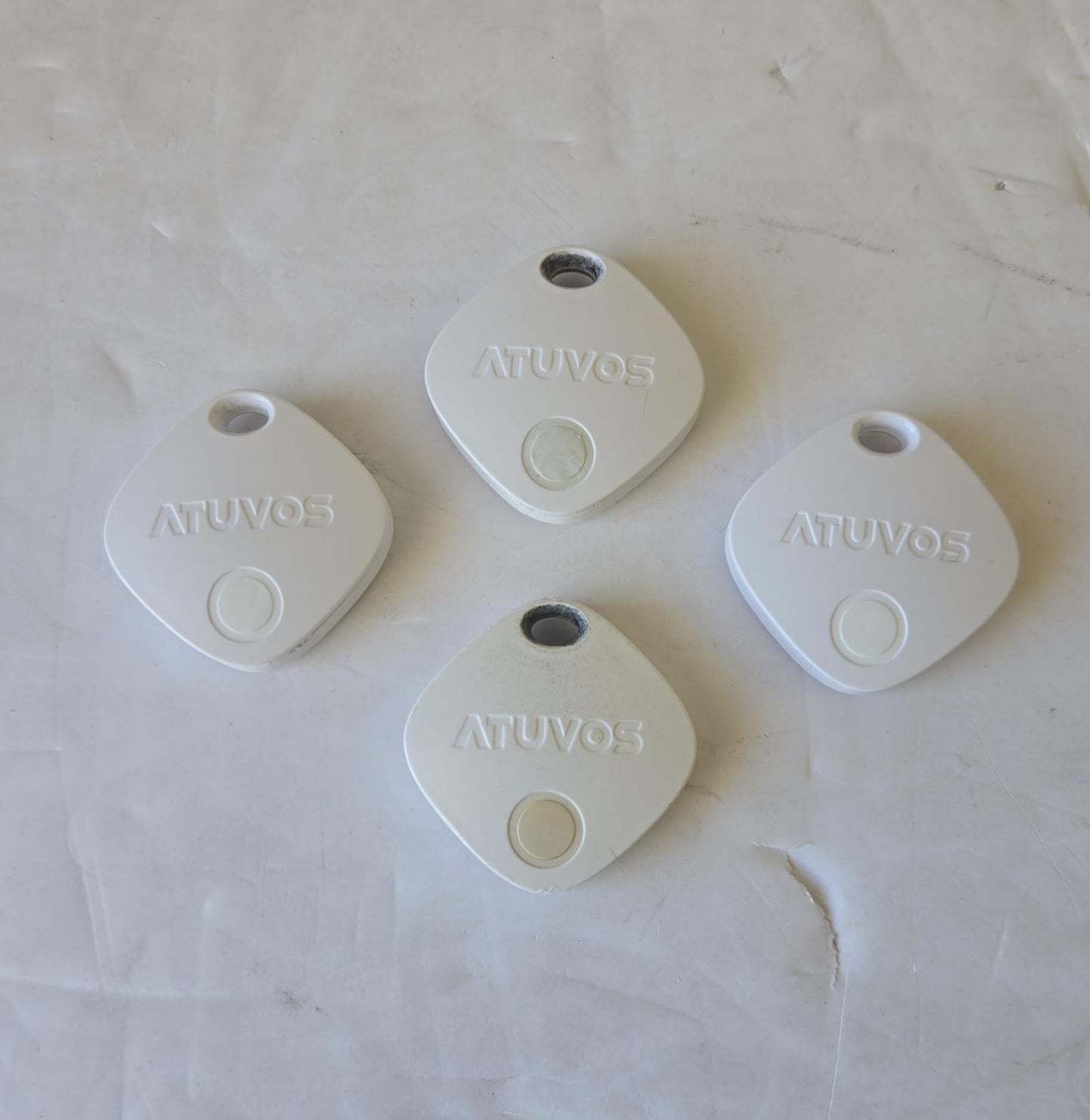(Good) ATUVOS Key Finder and Luggage Tracker 4 Pack, Smart Tag Compatible with Apple Find My (iOS only)