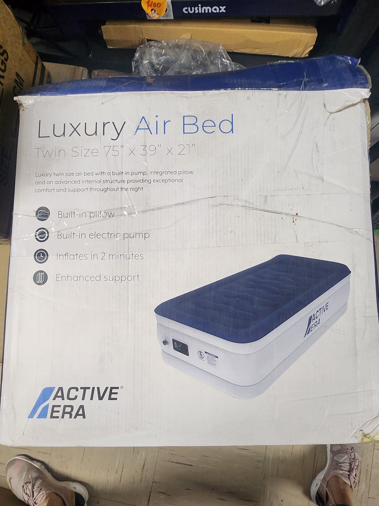 AIR MATTRESS!!! (DIFFERENT BRAND, TWIN SIZE LEFT)