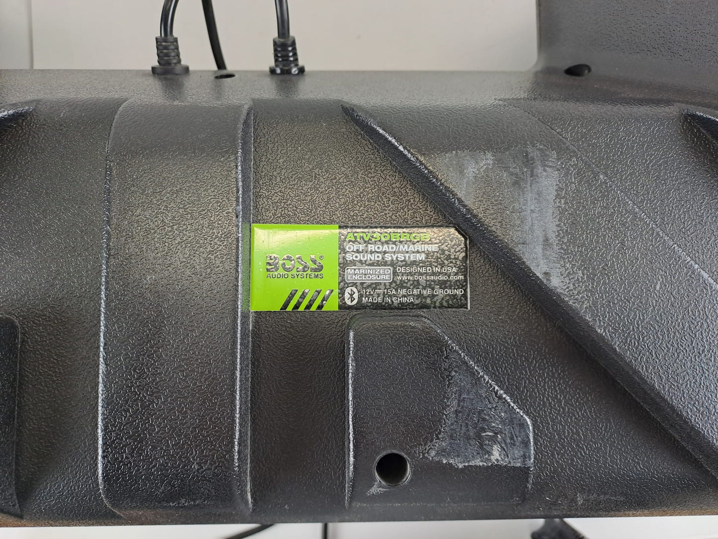 Refurbished (Good) BOSS Audio Systems ATV30BRGB ATV UTV Weatherproof Sound System - 6.5 Inch Speakers, 1 Inch Tweeters, Full Range, Built-in Amplifier, Bluetooth, Multi-Color Illumination, Hook Up To Stereo