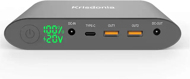(Good) Krisdonia Laptop Power Bank 25000mAh/92.5Wh Quick Charge 3.0 Por