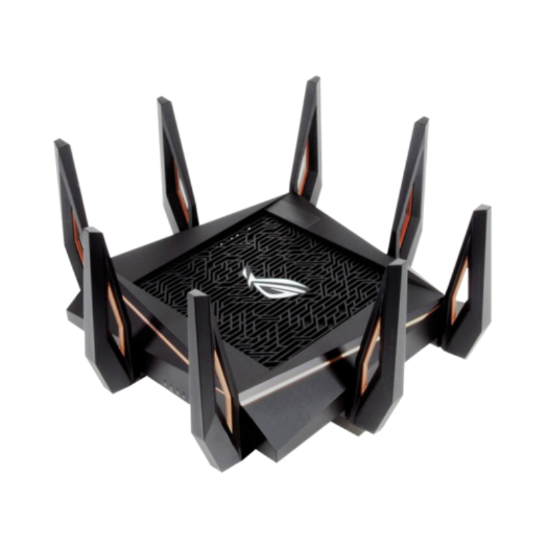 ASUS ROG Rapture WiFi 6 Wireless Gaming Router (GT-AX11000) - Tri-Band 10 Gigabit, 1.8GHz Quad-Core CPU, WTFast, 2.5G Port, AiMesh Compatible, Included Lifetime Internet Security, Aura RGB