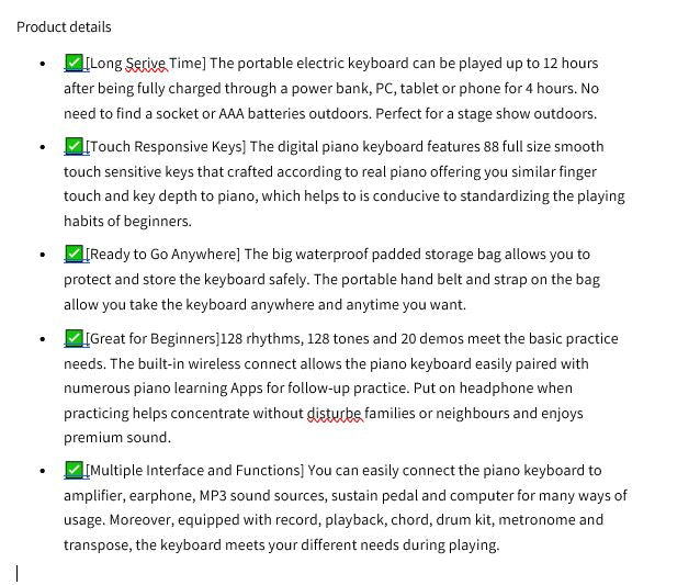 (New No Box) Vangoa Portable Piano Keyboard For Beginner, 88 Lighted Keys For Learning_white