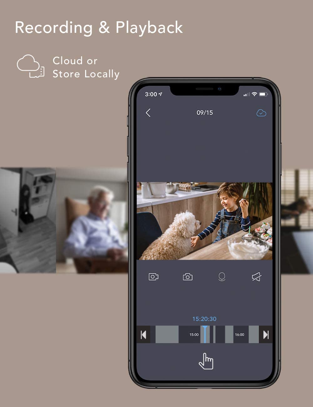 Nooie Baby Monitor Camera 360-degree 1080P Home Security Motion Tracking Night Vision