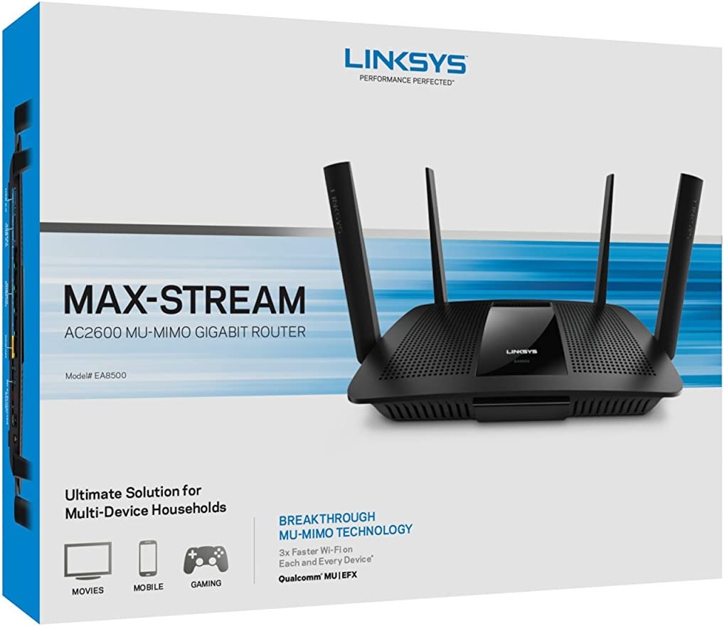 Linksys AC2600 Dual Band Smart Wireless Router with MU-MIMO, Brand New Sealed