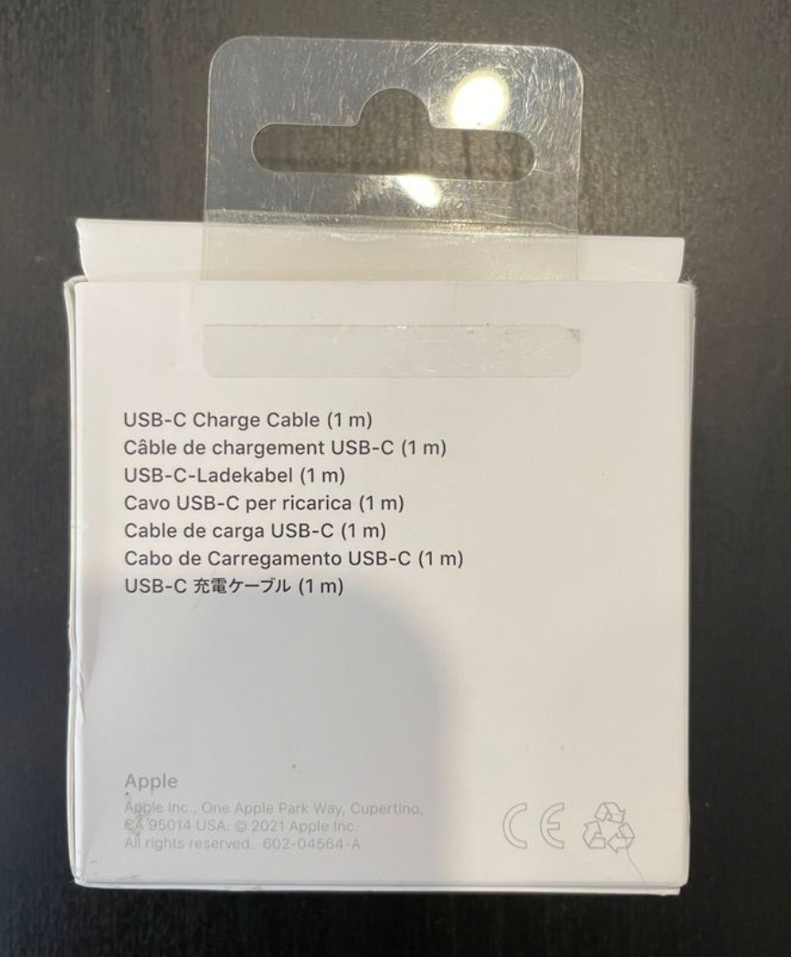 Apple USB-C Charge Cable (1m)