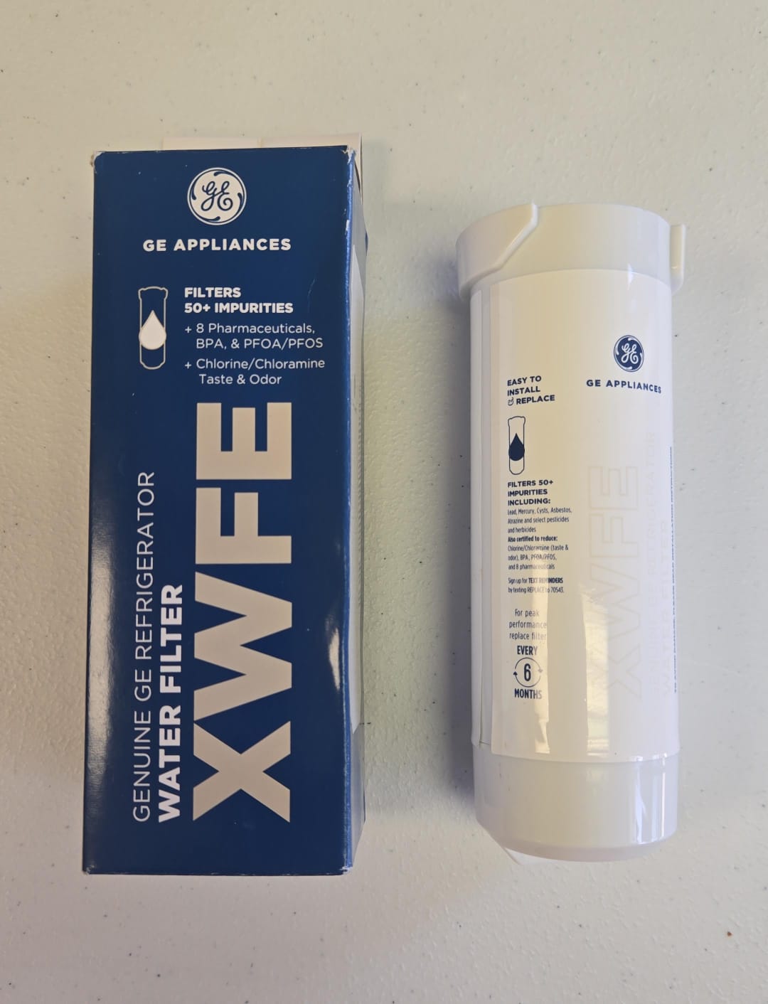 GE XWFE Refrigerator Water Filter no RFID chip