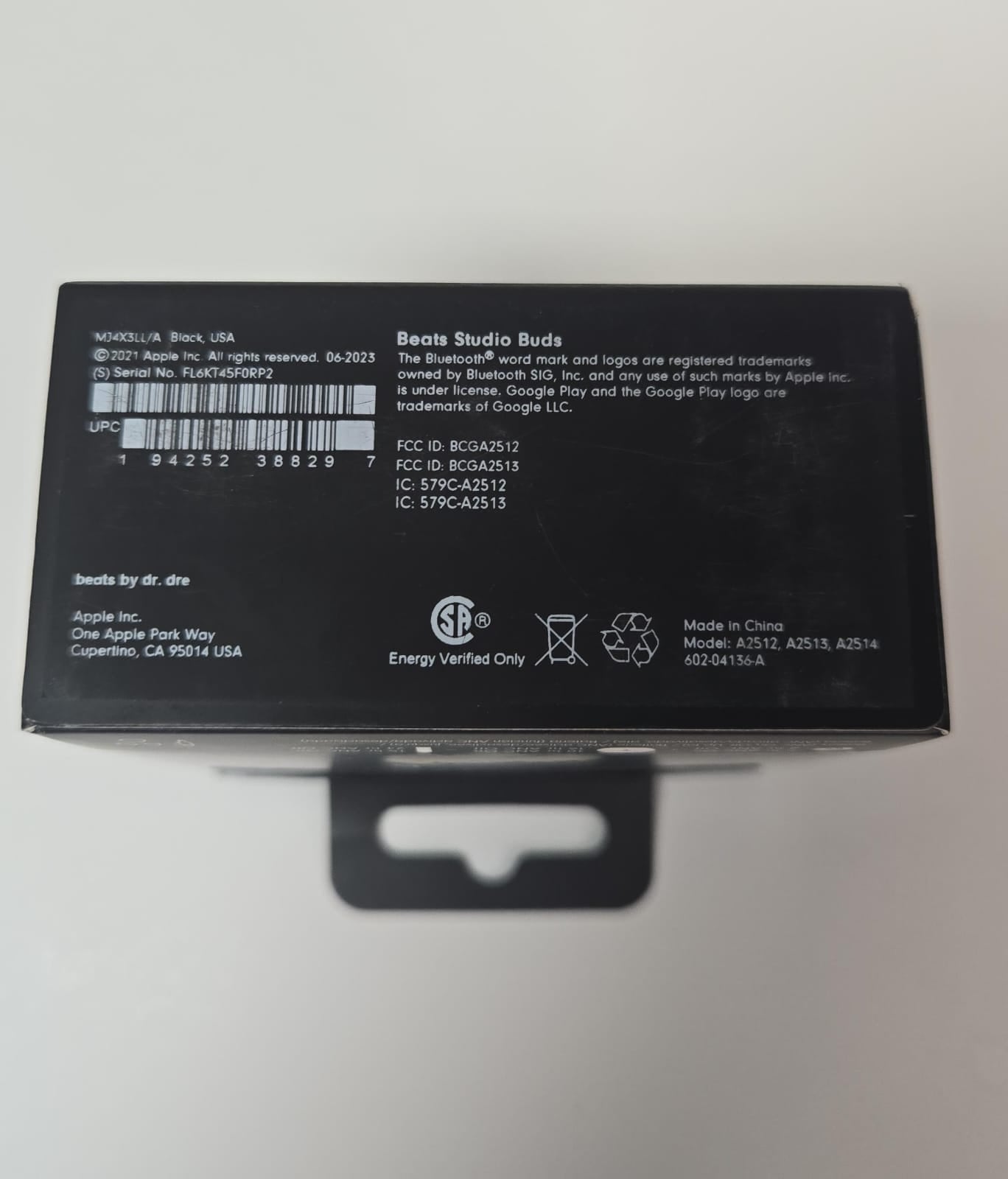 (Brand New)  Beats Studio Buds True Wireless Noise Cancelling Earphones - Black