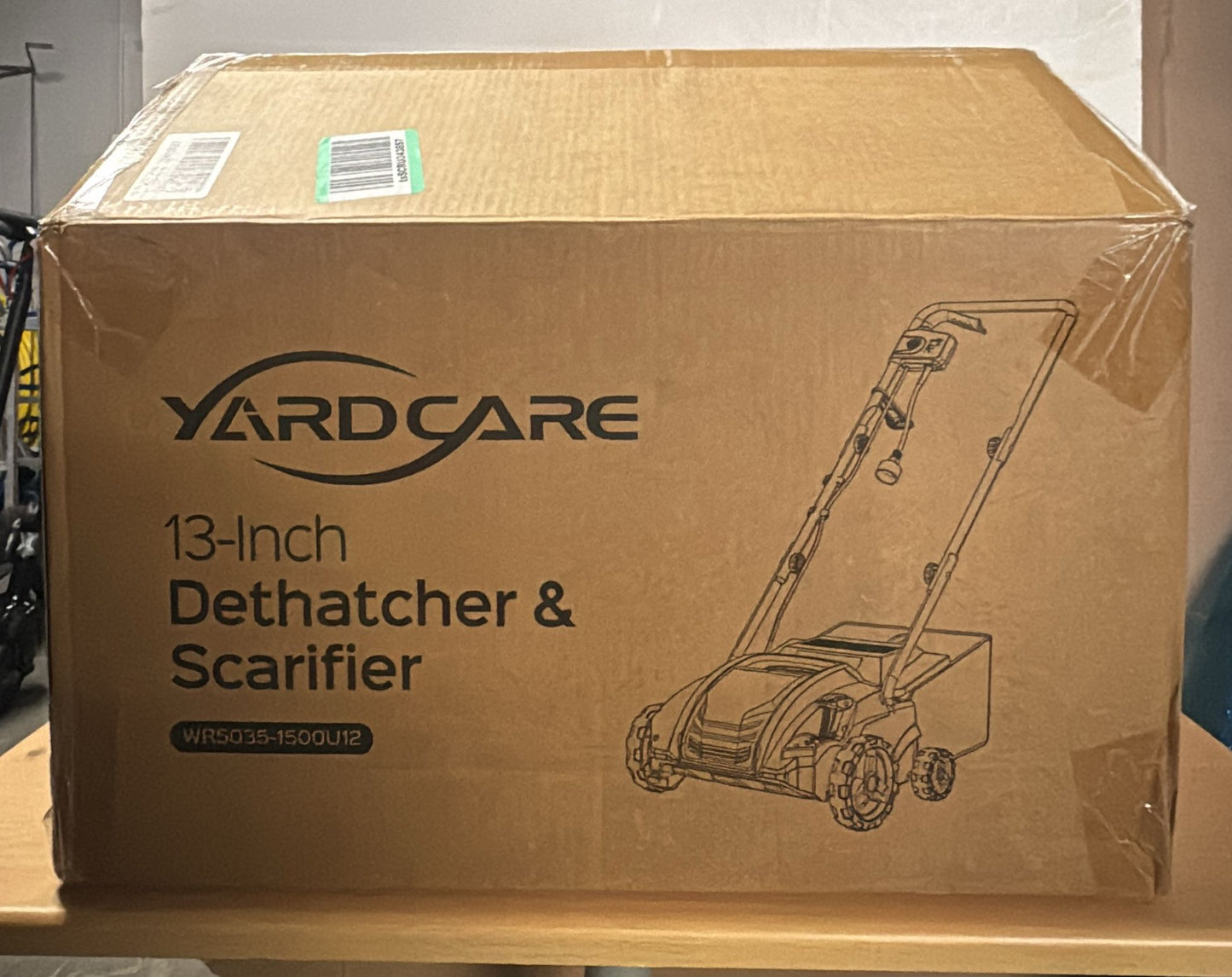 (New Open Box) YardCare 2-in-1 Electric Dethatcher & Scarifier – 12 Amp Motor | Adjustable Depth | Collection Bag