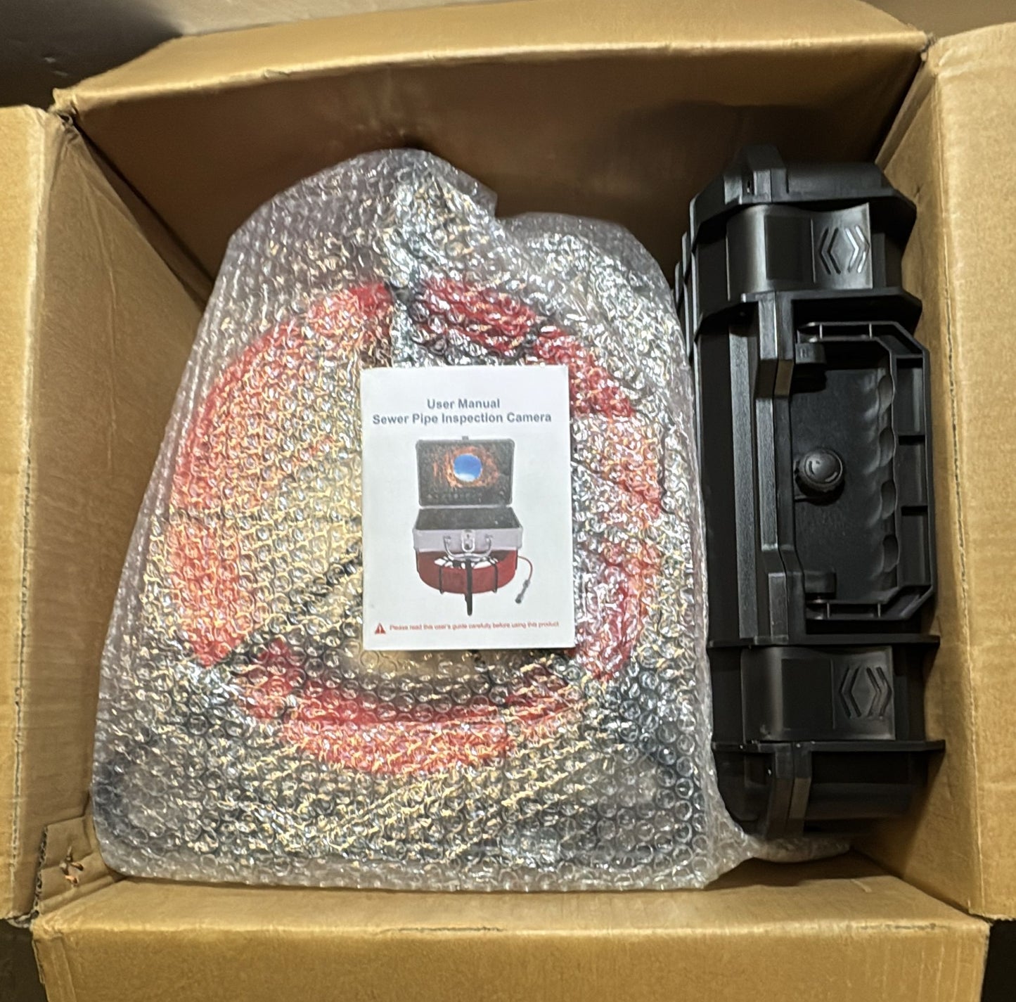 (New Open Box) Hbuds Sewer Camera with Locator – 200ft | Self-Leveling | 1080P HD | 9" Screen |