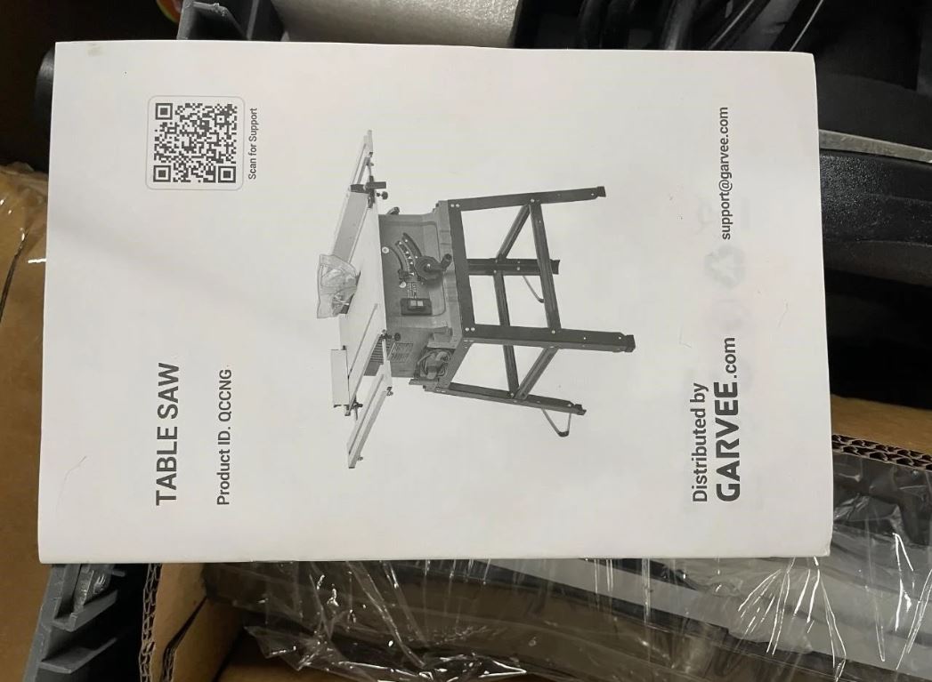 (New Open Box)  Garvee 10" Multifunctional Table Saw | 15A • 5000RPM •