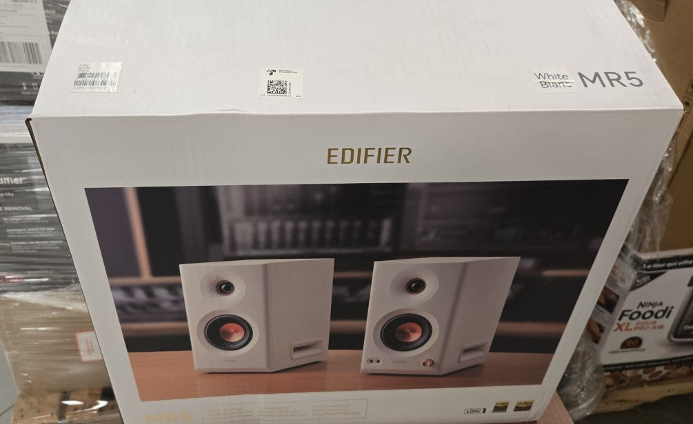 (New Open Box) Edifier MR5 2.0 Studio Monitor Bookshelf Speakers – 110W RMS – Black