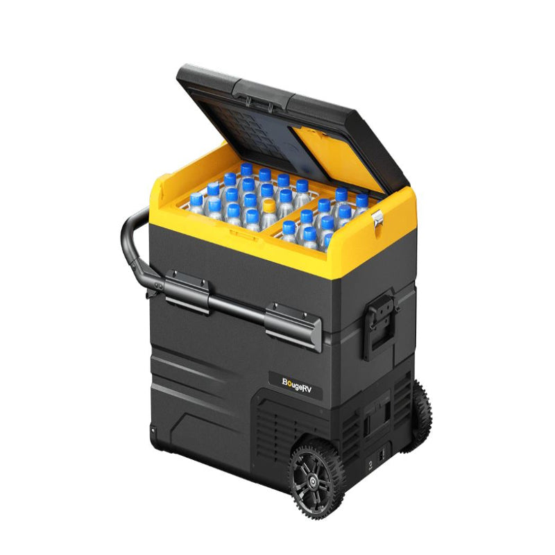 (New Open Box) BougeRV CR55 Dual Zone 59Qt (55L) Portable Fridge Freezer | 12V/24V • Car/Truck/RV
