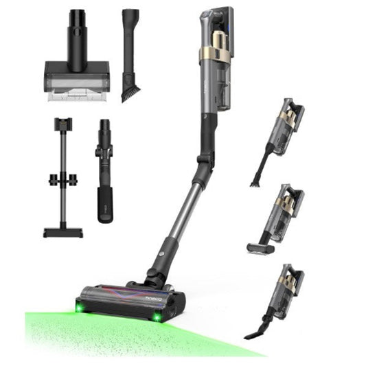 (New Open Box) Tineco Pure ONE A90S Cordless Vacuum Cleaner, 270AW Powerful Suction Stick Vacuum Cordless Rechargeable, Up to 105min Runtime, 3DSense Master Brush, 150° Green LED Light with Floor Type Detection