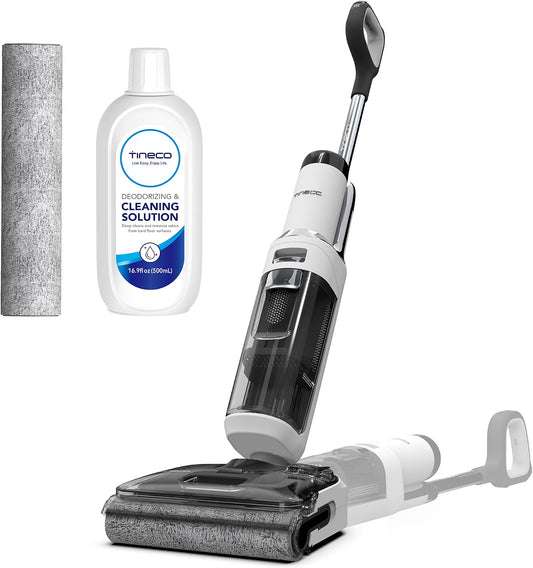 (New Open Box) Tineco Floor ONE Stretch S6 Cordless Wet Dry Vacuum Cleaner, 180°Lay-Flat Smart Vacuum Mop, 40 Minutes Long Runtime 158℉ Flashdry Self-Cleaning, Dual-Sided Edge Cleaning Lightweight Floor Cleaner