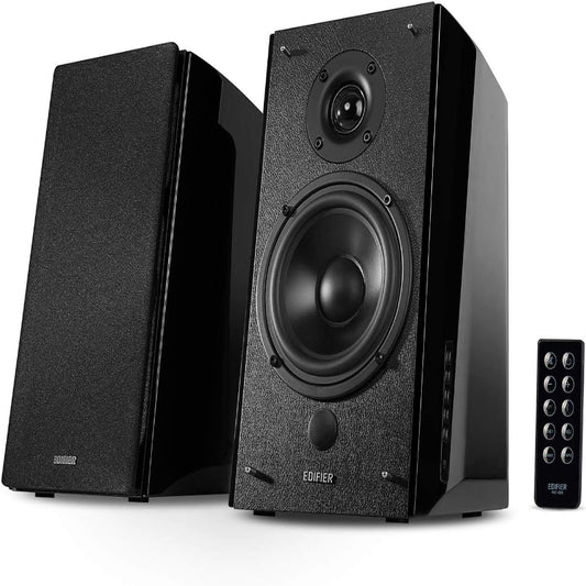 (New Open Box) Edifier R2000DB Active Bluetooth Bookshelf Speakers - RMS with 5″ Large Woofer