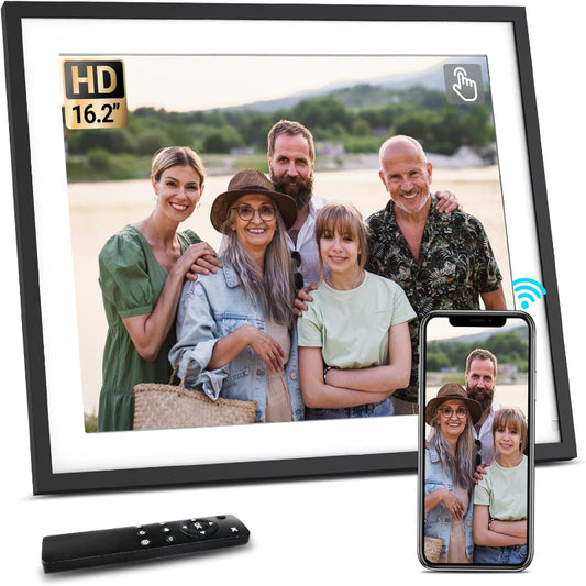 (New Open Box) BSIMB 16.2" Digital Picture Frame | Touchscreen • 32GB • WiFi Sharing