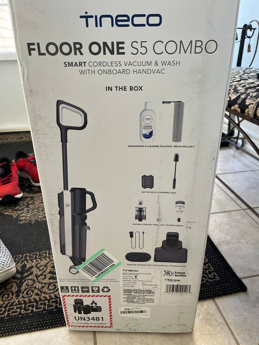 Refurbished (Excellent) Tineco Floor ONE S5 Combo 2-in-1 Smart Cordless Wet-Dry Vacuum Cleaner and HandVac