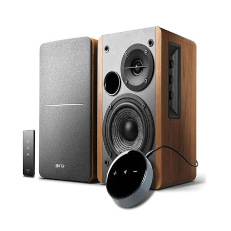 (Excellent) Edifier R1280T Speakers + WiiM Mini Wi-Fi Streamer | Hi-Res Audio • Bluetooth Streaming