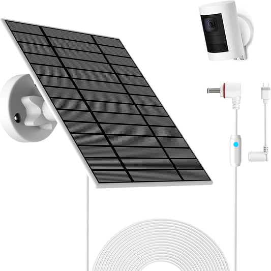 (Brand New) 6W Solar Panel for Ring Spotlight Cam / Stick Up Cam – Fast Charge & Weatherproof