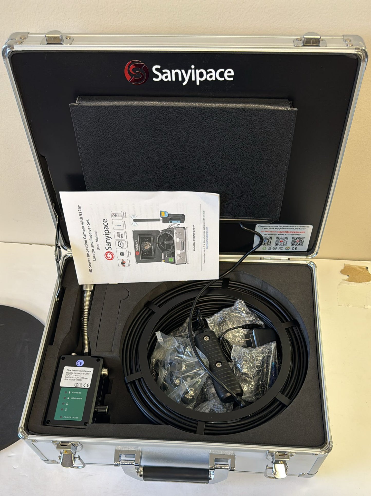 Sanyipace Sewer Camera with Locator 20M/65FT, Drain Plumbing Pipe Inspection Camera