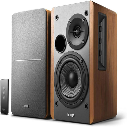 (Excellent) Edifier R1280T Powered Bookshelf Speakers - 2.0 Stereo Active Near Field Monitors