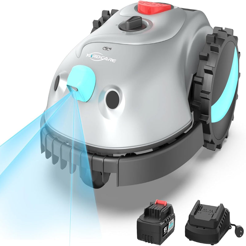 (New Open Box) YARDCARE V100 Robotic Lawn Mower | Visual Navigation • Obstacle Avoidance